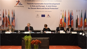 Social protection was the key theme in the third working session